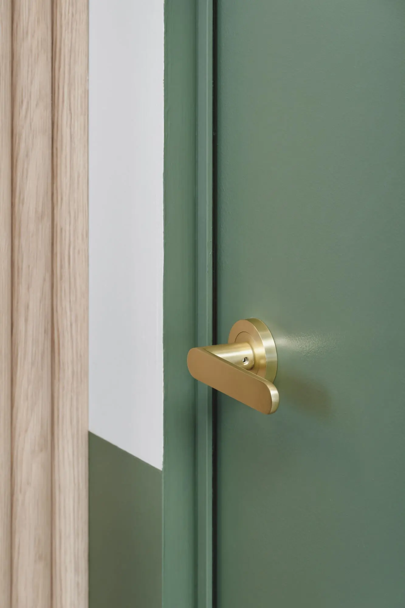 Duke passage set, Satin Brass, Hume Doors & Timber and Zanda range supplied by Integrity
