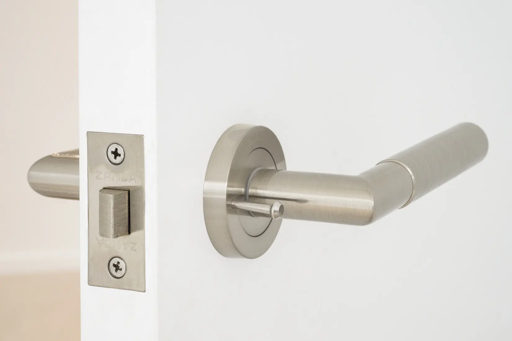 Zanda Zurich privacy set in Brushed Nickel