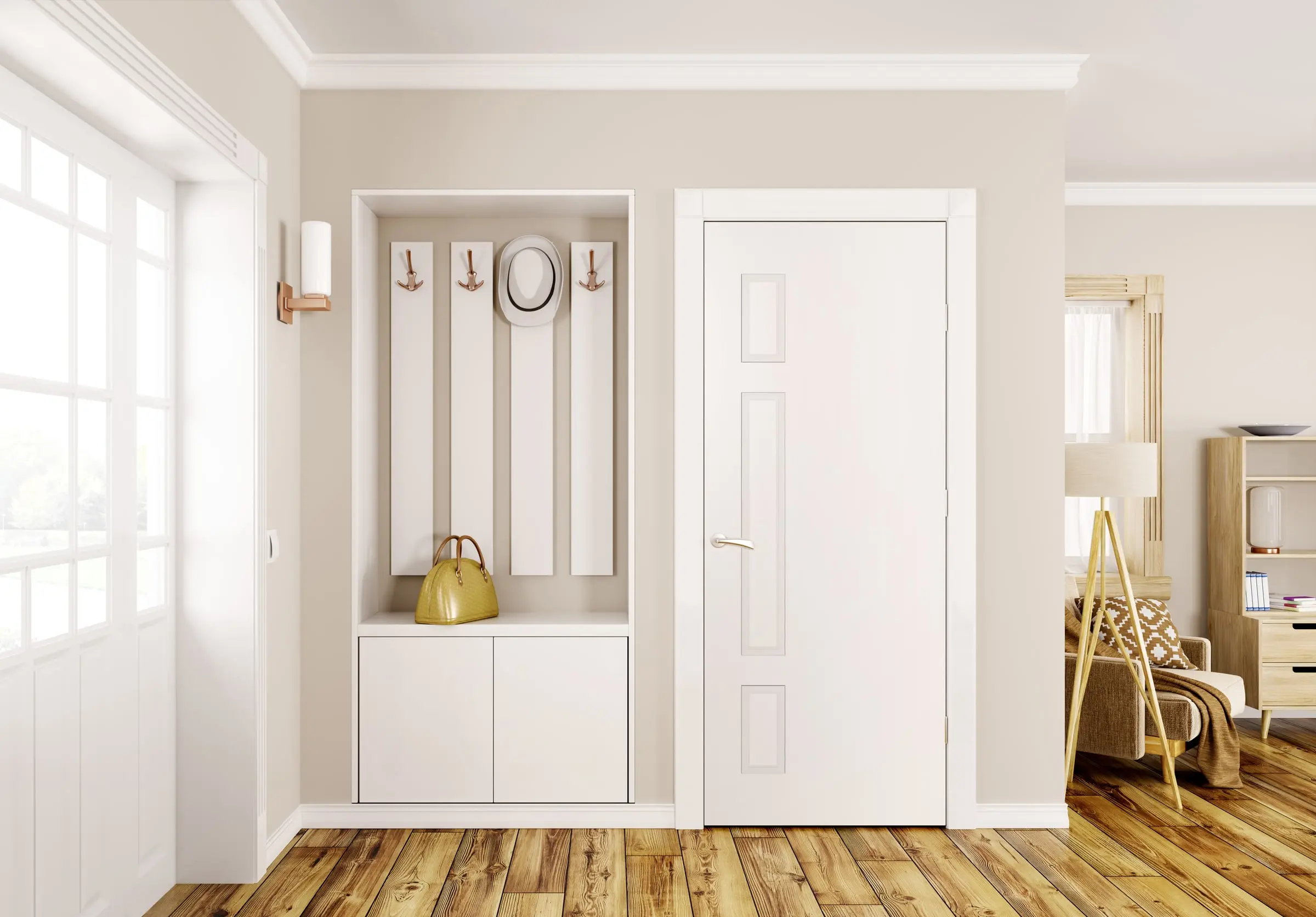 Hume Sorrento internal doors in a hallway